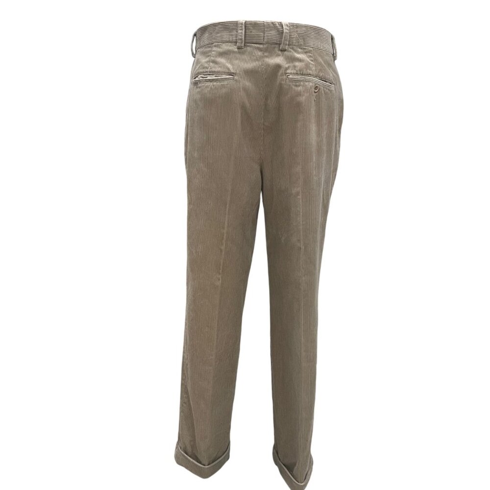 Banana Republic Smithfield Corduroy Pants 35x32 Khaki Cotton Classic Versatile - Picture 7 of 10